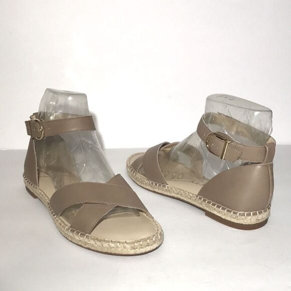 Sole Society Saunda Leather Ankle Strap Espadrille Sandals - Picture 4 of 7